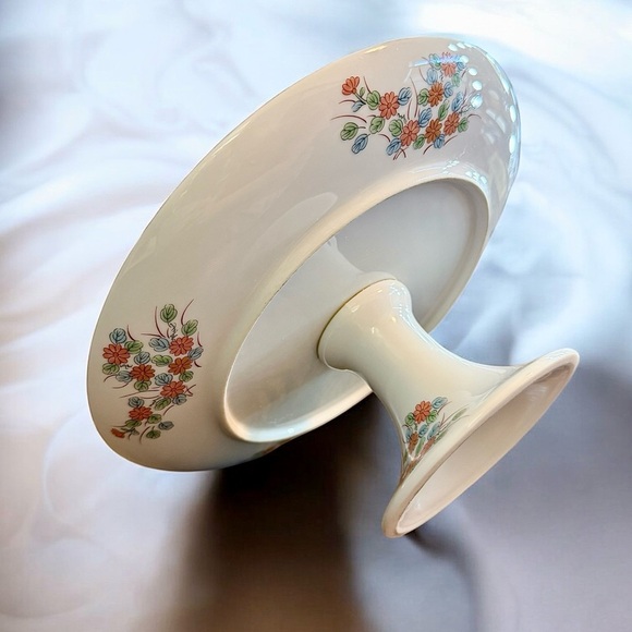 Vintage Japanese Kozan Kiln Porcelain Imari Pedestal Cake Plate Stand, 10” - Picture 8 of 11